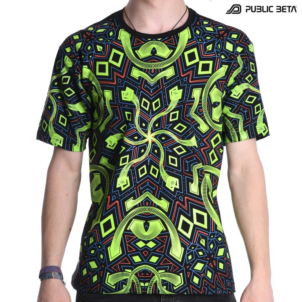 UV Active Psychedelic T-Shirt psywear – Public Beta Wear