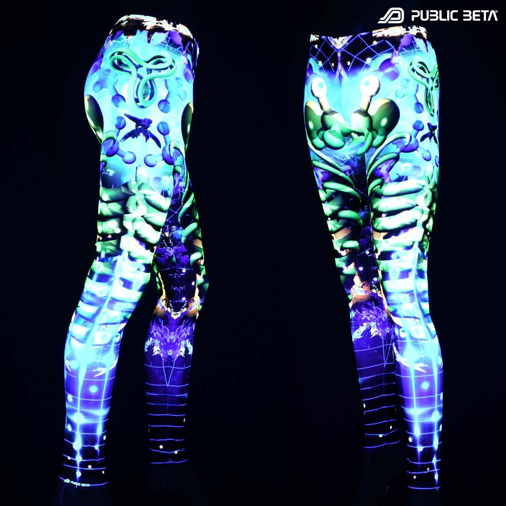 Futuristic , techno alternative fashion leggings