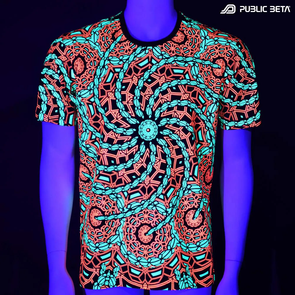 UV Active Psychedelic T-Shirt psywear Full Print T-shirt
