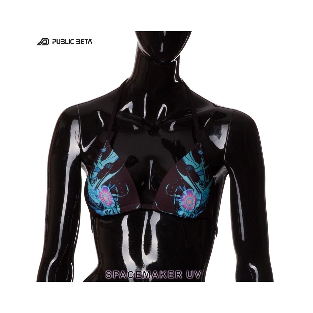 Spacemaker UV D4 Bikini Top by Public Beta Wear