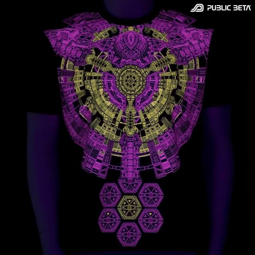 Psywear /Cydonia UV D73 / Psychedelic Glow in Blacklight T-Shirt