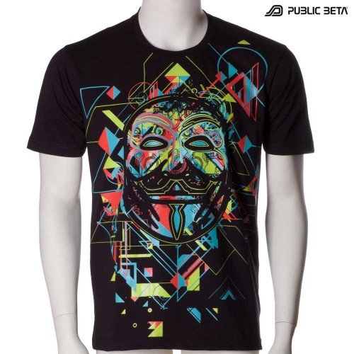 Maskal UV D84 - Psychedelic T-Shirt by Public Beta Wear