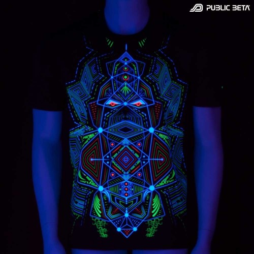 Multidimensional UV DarkPsy Blacklight T-shirt