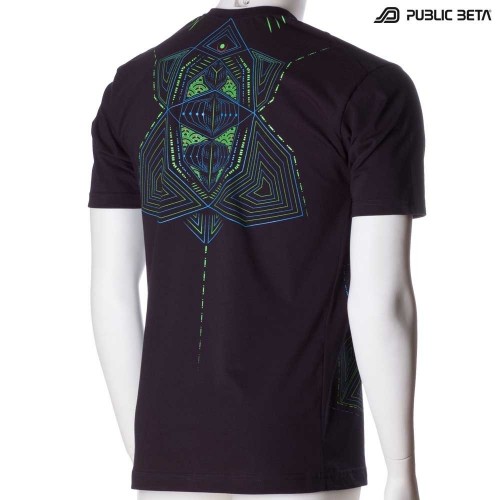 Multidimensional UV DarkPsy Blacklight T-shirt