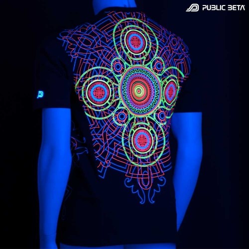 UV Active Psychedelic DJ T-Shirt