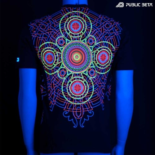 UV Active Psychedelic DJ T-Shirt