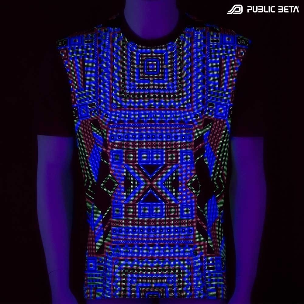 ChipPoint UV D53  / Glow in Blacklight Psychedelic T-Shirt