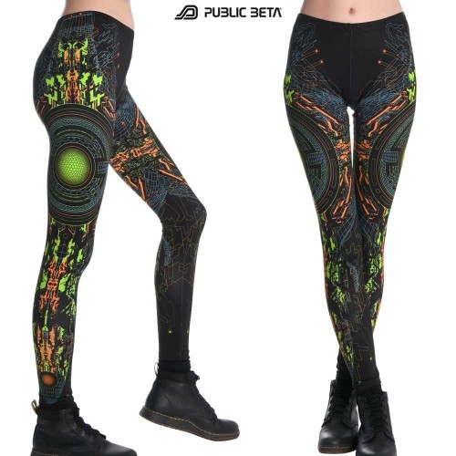 UV Reactive Printed Leggings