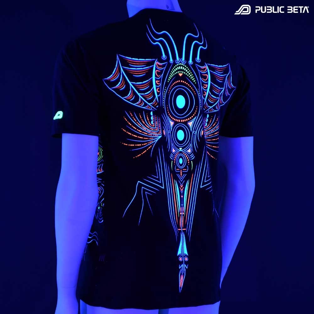 Psychedelic UV Active T-shirt / Cyberdala UV D108