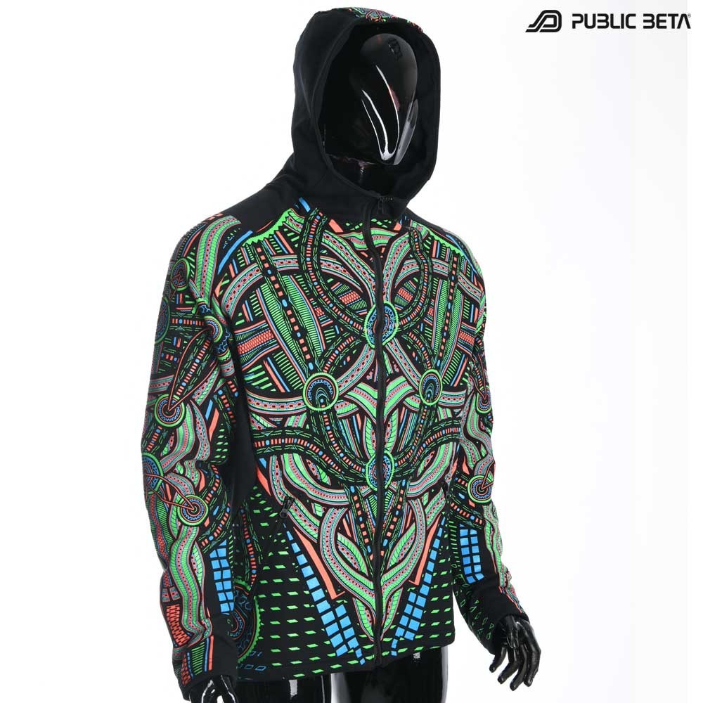 Perplexed UV D101 Hooded Sweater / Blacklight Psywear