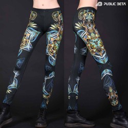 UV reactive design print on leggings
