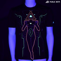Oracle by Public Beta Wear Blacklight Psytrance T-Shirt