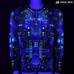 Longsleeve Shirt with UV Active Print by Public Beta Wear
