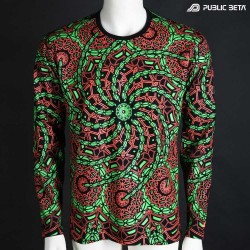 100% Cotton Longsleeve Shirt with UV Active Print