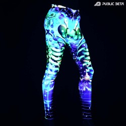 Flux UV D157 Neon Glow Psychedelic Leggings