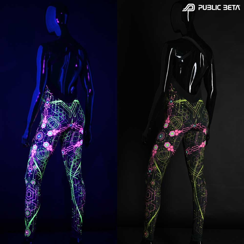 Glow in Blacklight Jumpsuit by Public Beta Wear