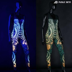 CivilEye UV D129 Jumpsuit / Glow in Blacklight Wear