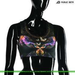 Pirate Curse Psychedelc Clothing for Psychedelic Yogis, UV Active prints by Public Beta Wear