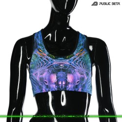 Shamanic Dream Psychedelc Clothing for Psychedelic Yogis, UV Active prints by Public Beta Wear