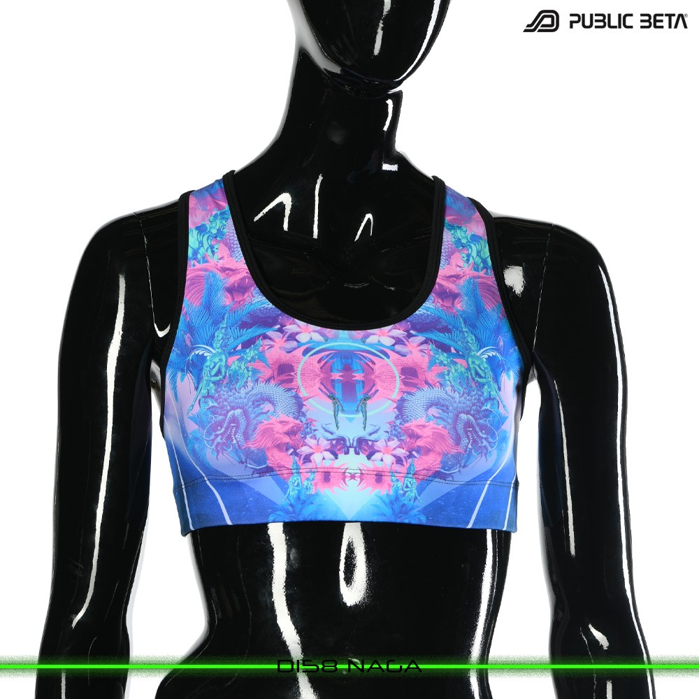 Naga Psychedelc Clothing for Psychedelic Yogis, UV Active prints by Public Beta Wear
