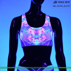 Naga Psychedelc Clothing for Psychedelic Yogis, UV Active prints by Public Beta Wear