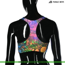 D169 Metamorphosis Psychedelc Clothing for Psychedelic Yogis, UV Active prints by Public Beta Wear