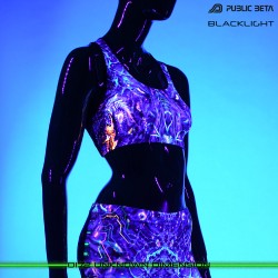 D172 Unknown Dimension Psychedelc Clothing for Psychedelic Yogis, UV Active prints by Public Beta Wear