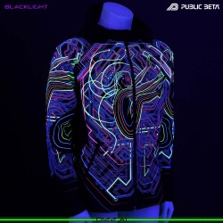 AI Blacklight Art Psytrance Design Glowing Psywear
