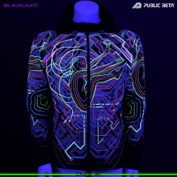 AI Blacklight Art Psytrance Design Glowing Psywear