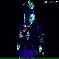 Ancient Theory D183 / Blacklight Active Hooded Mesh Top