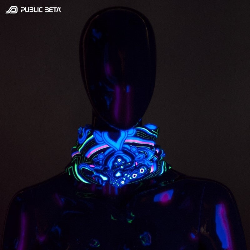 Archaic Trip UV D12 Tube Bandana by Public Beta Wear