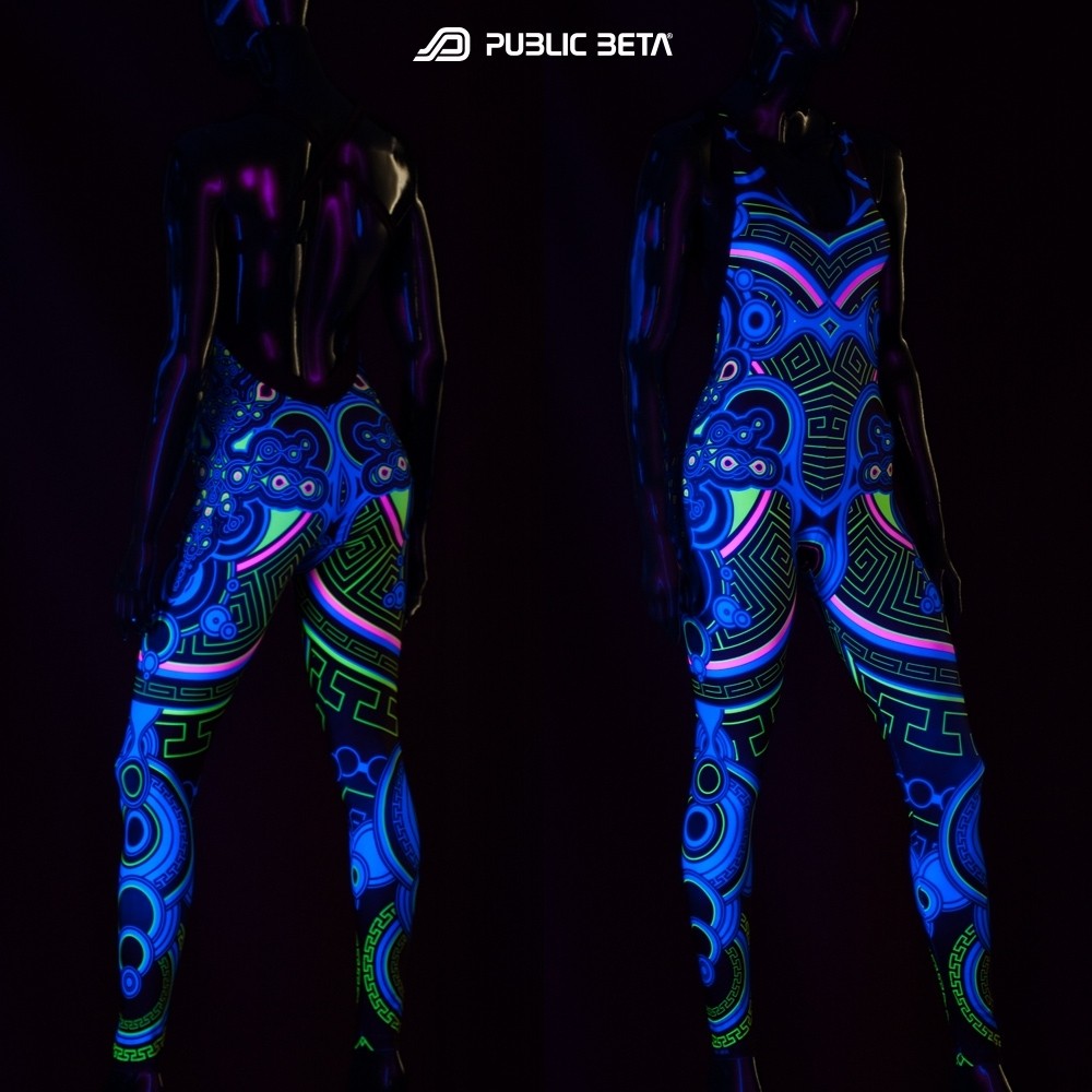 Archaic Trip UV Jumpsuit Psychedelic Clothing