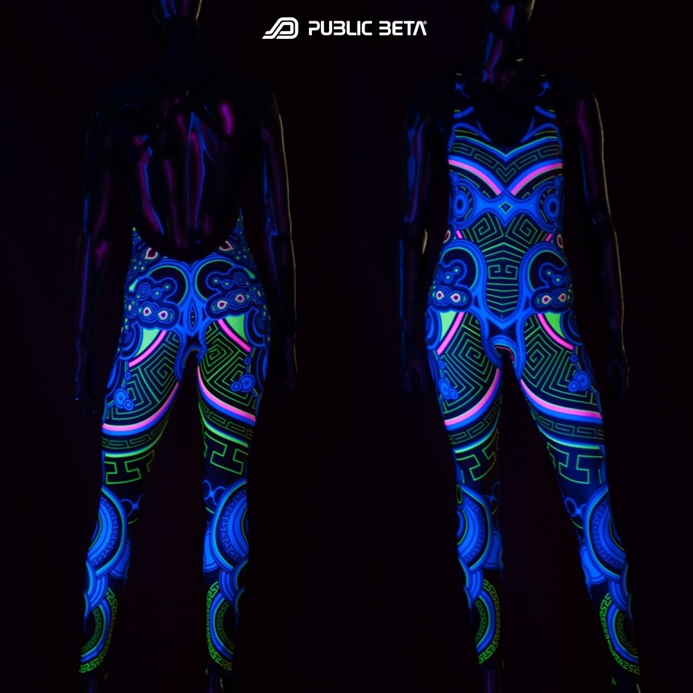 Archaic Trip UV Jumpsuit Psychedelic Clothing