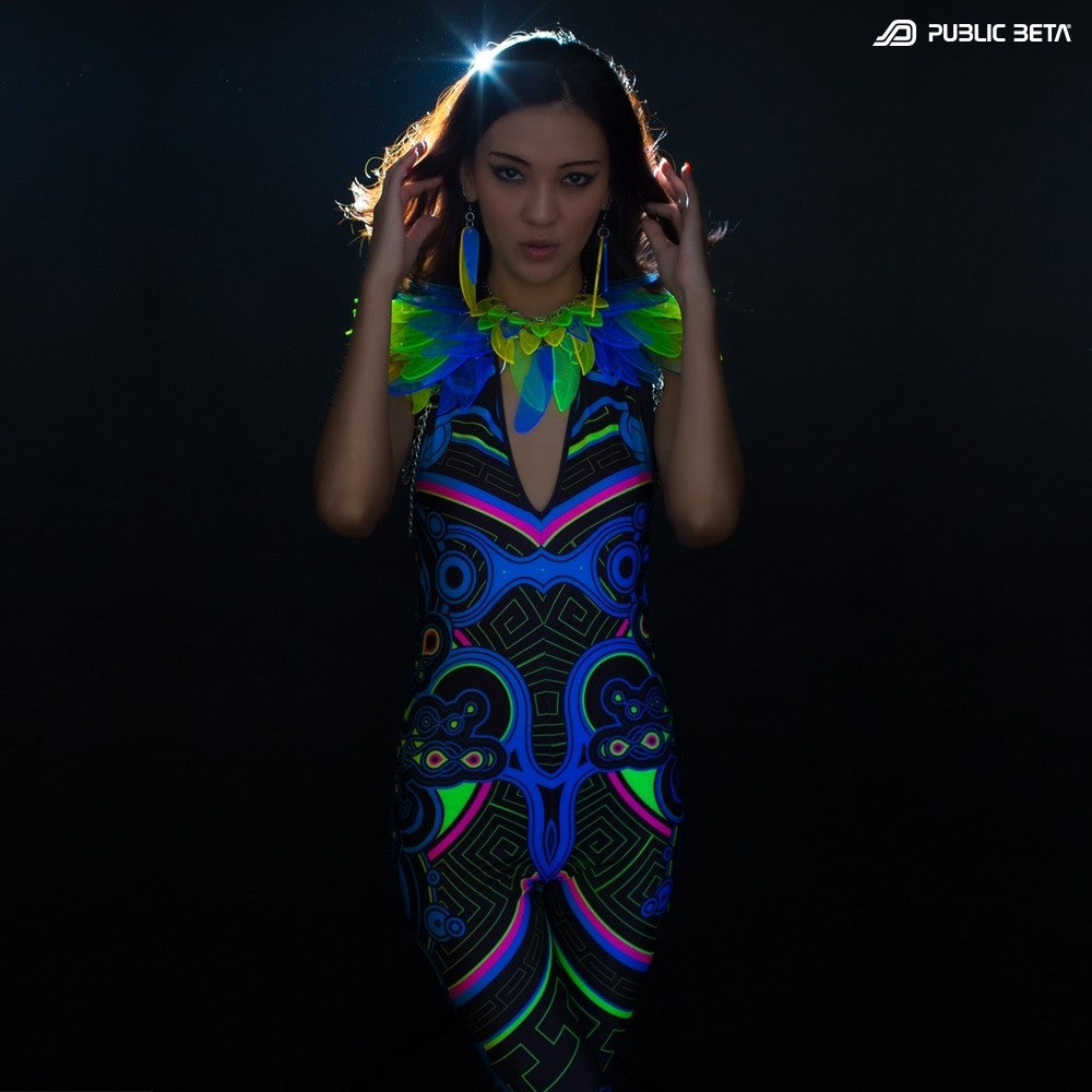 Archaic Trip UV Jumpsuit Psychedelic Clothing