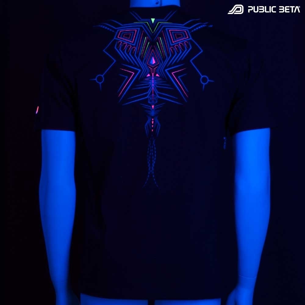 Psychedelic Blacklight Active T-Shirt - DeBug UV D95 
