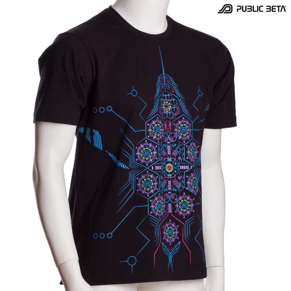 Psychedelic Blacklight Active T-Shirt - DeBug UV D95 