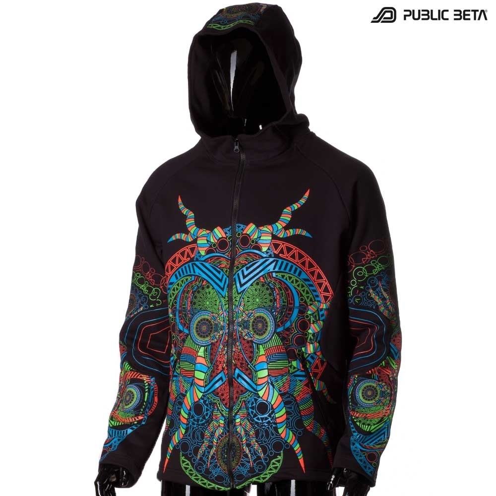 Blacklight Reactive Hooded Sweater Spirit UV