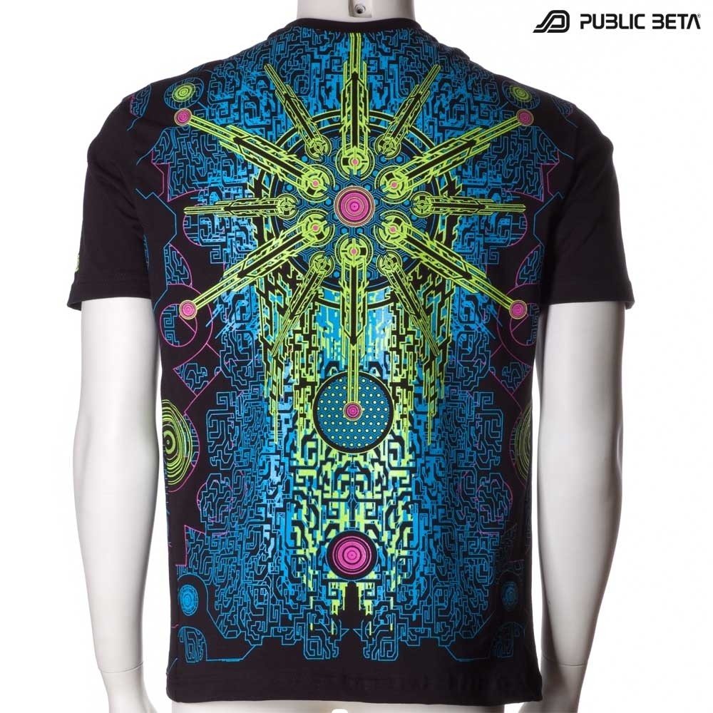 Solar Chip UV Glow T-Shirt / Psytrance Festival Clothing