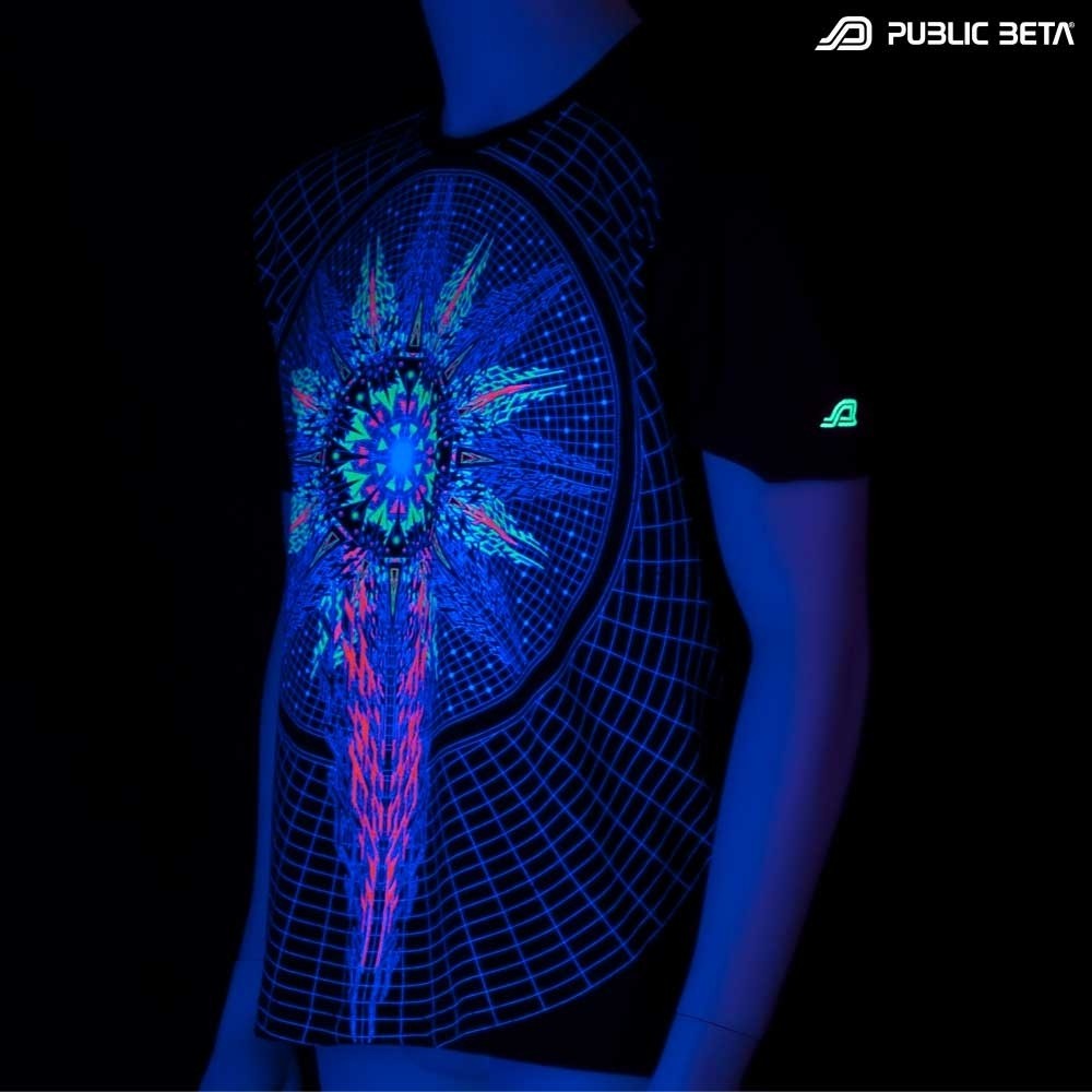 Powercore UV Active  T-Shirt / Blacklight Active Festival Fashion