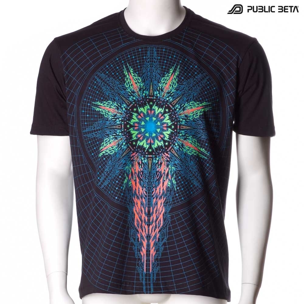 Powercore UV Active  T-Shirt / Blacklight Active Festival Fashion