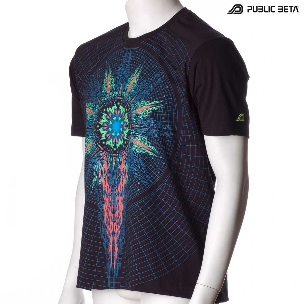 Powercore UV Active  T-Shirt / Blacklight Active Festival Fashion