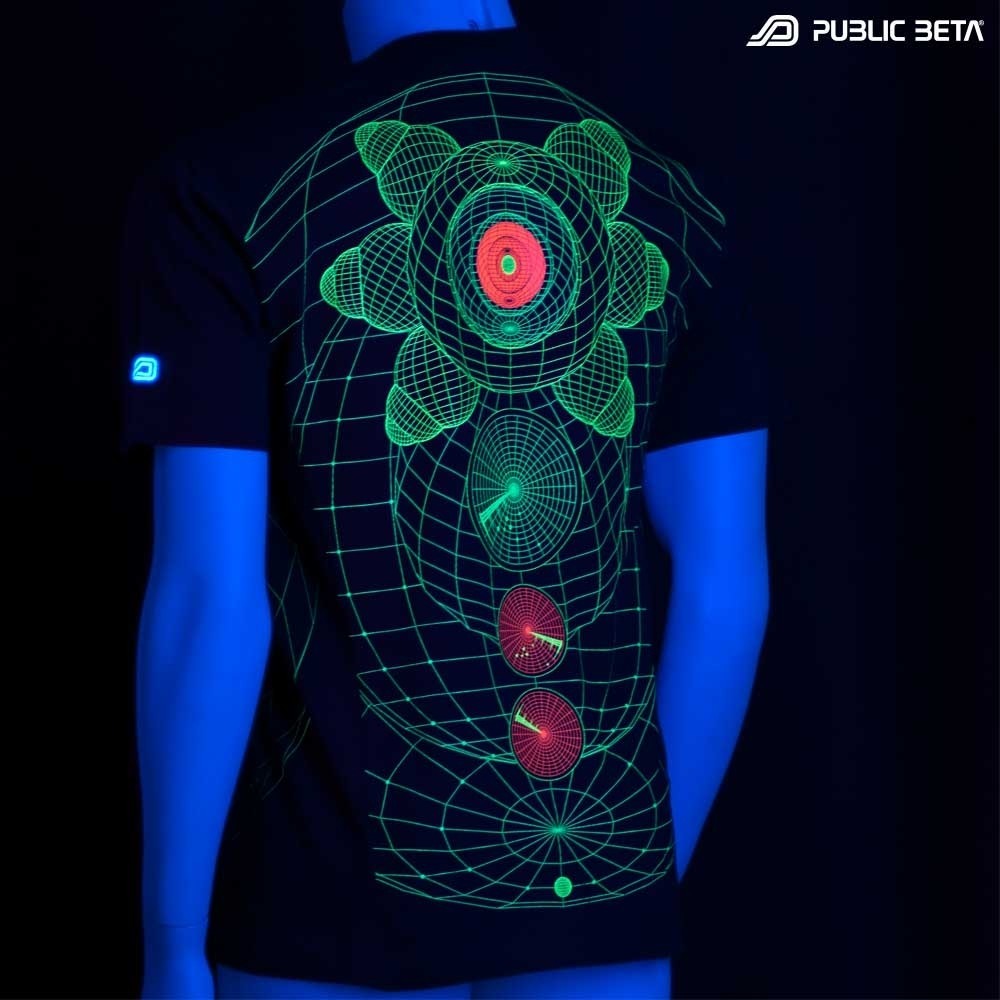 Intergalactic UV Active Psychedelic DJ T-Shirt