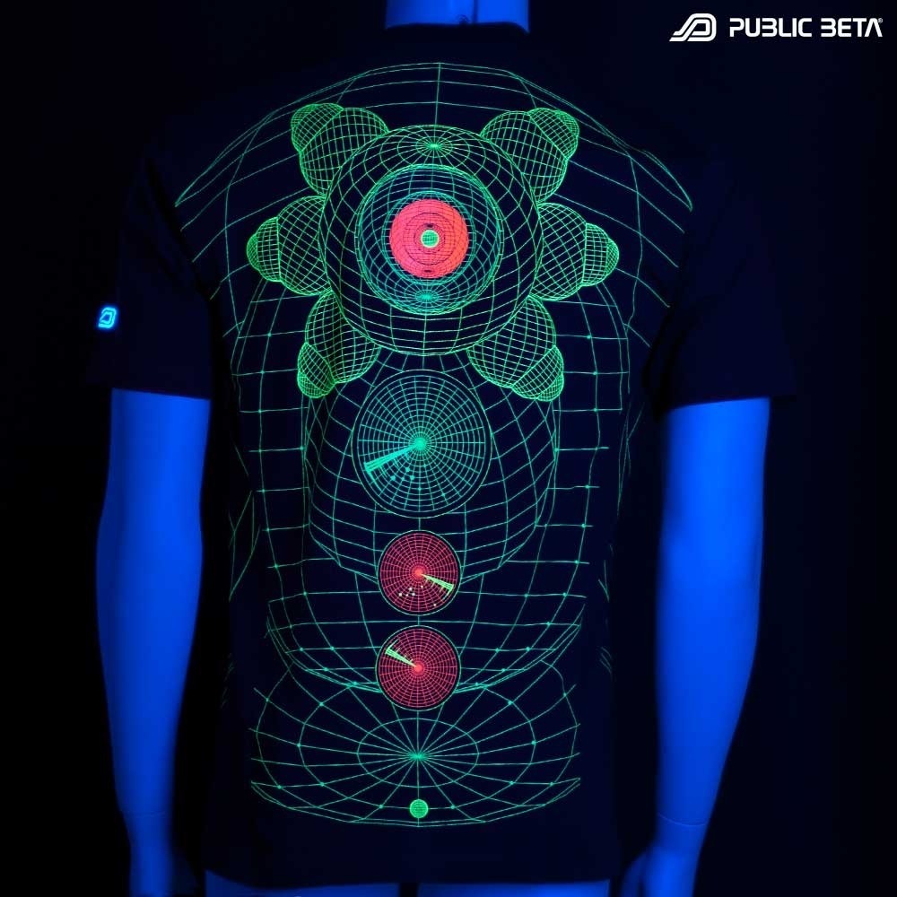Intergalactic UV Active Psychedelic DJ T-Shirt
