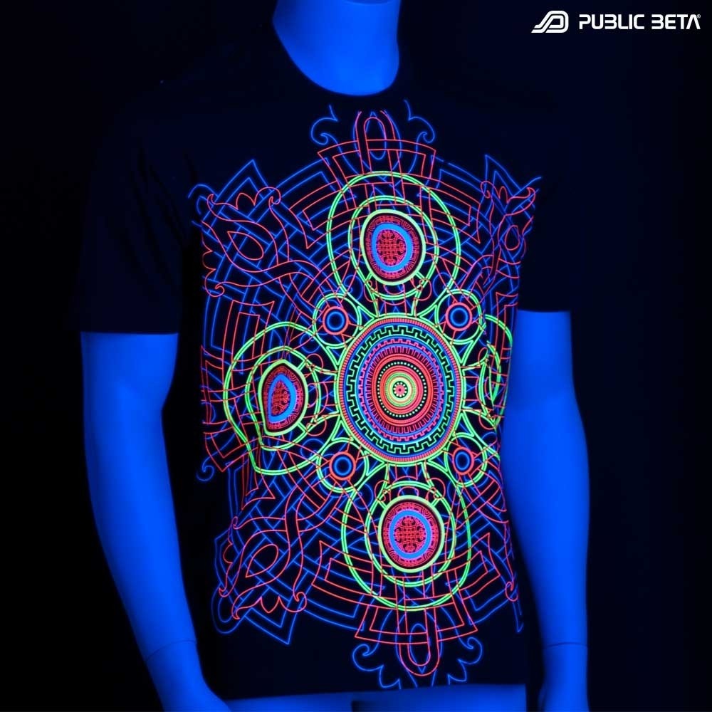 UV Active Psychedelic DJ T-Shirt