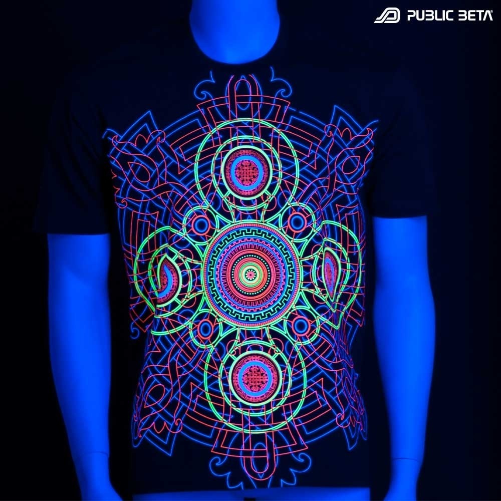 UV Active Psychedelic DJ T-Shirt