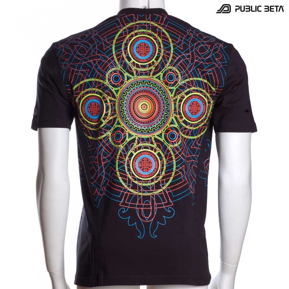 UV Active Psychedelic DJ T-Shirt