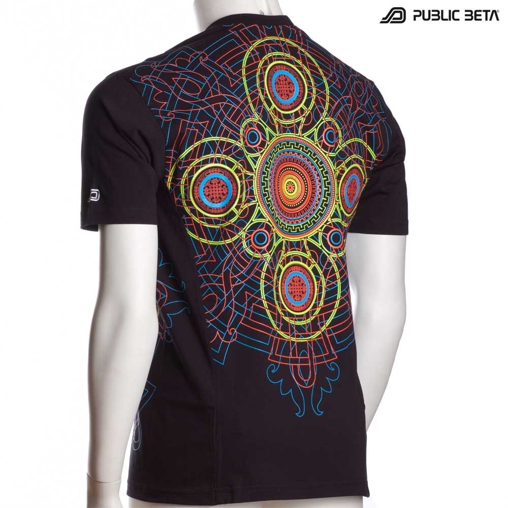 UV Active Psychedelic DJ T-Shirt