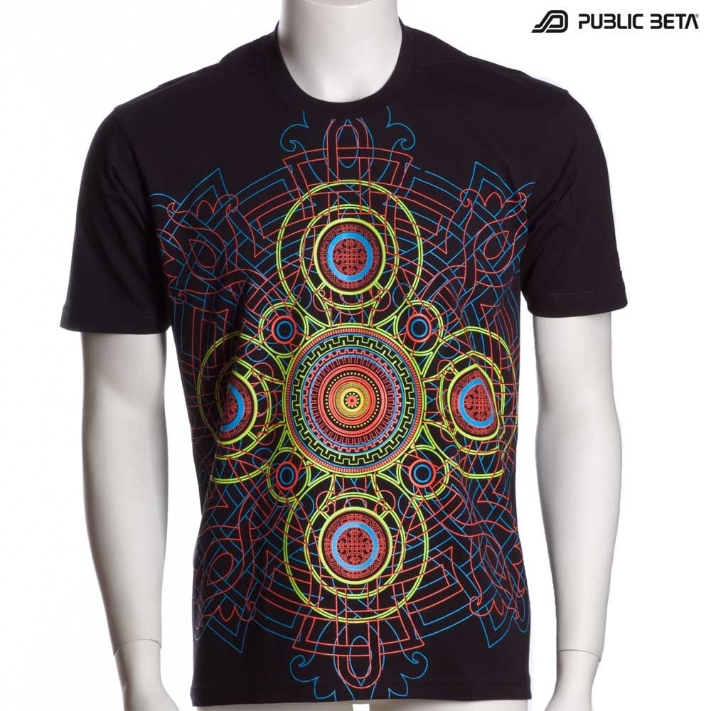 UV Active Psychedelic DJ T-Shirt