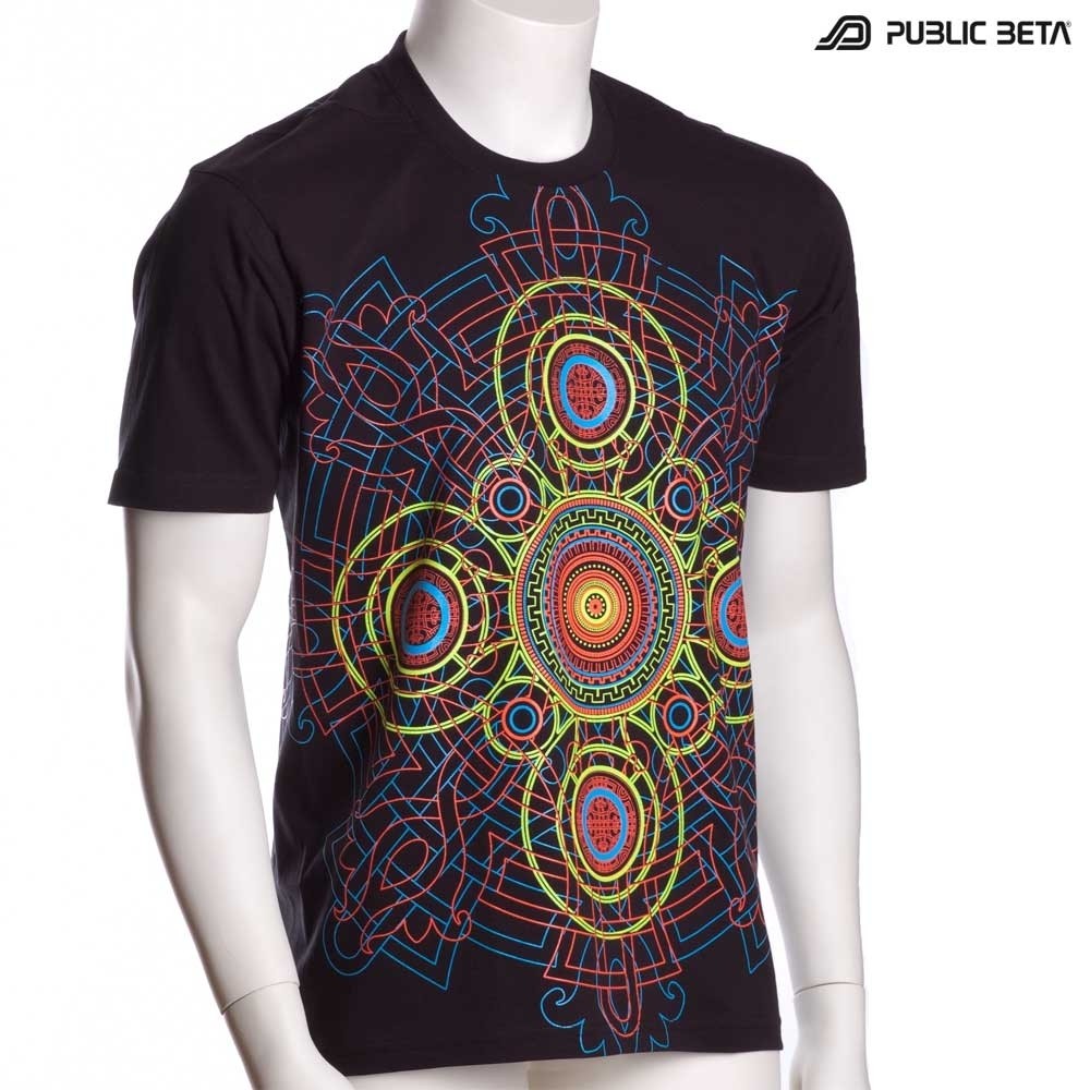 UV Active Psychedelic DJ T-Shirt