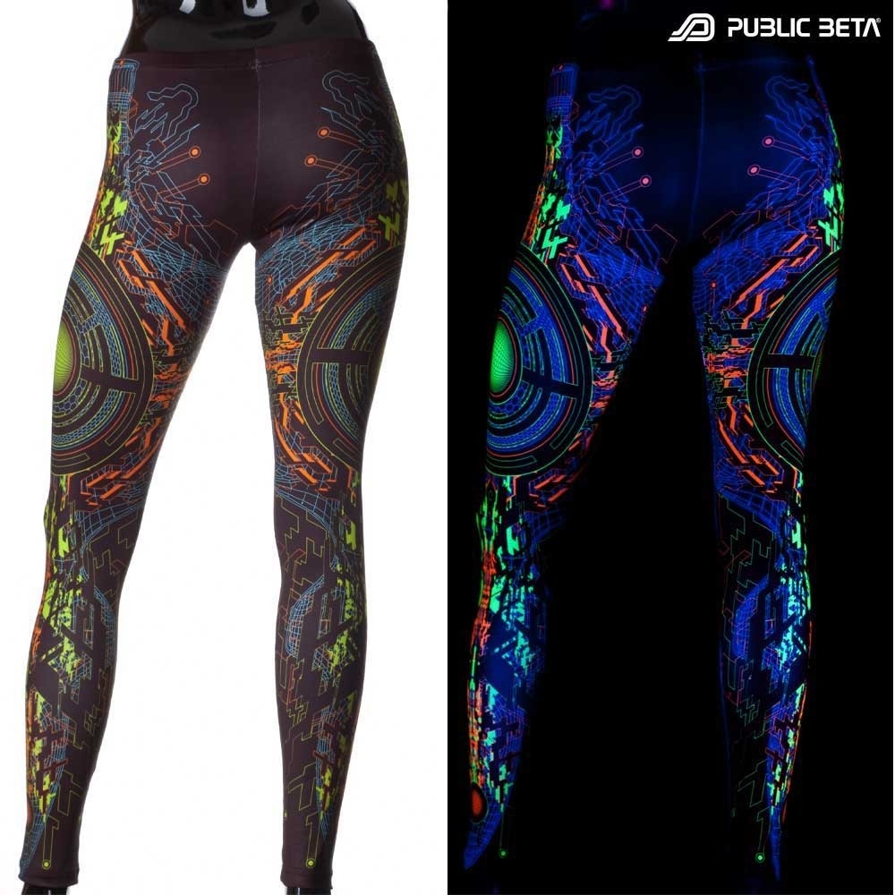 UV Reactive Printed Leggings